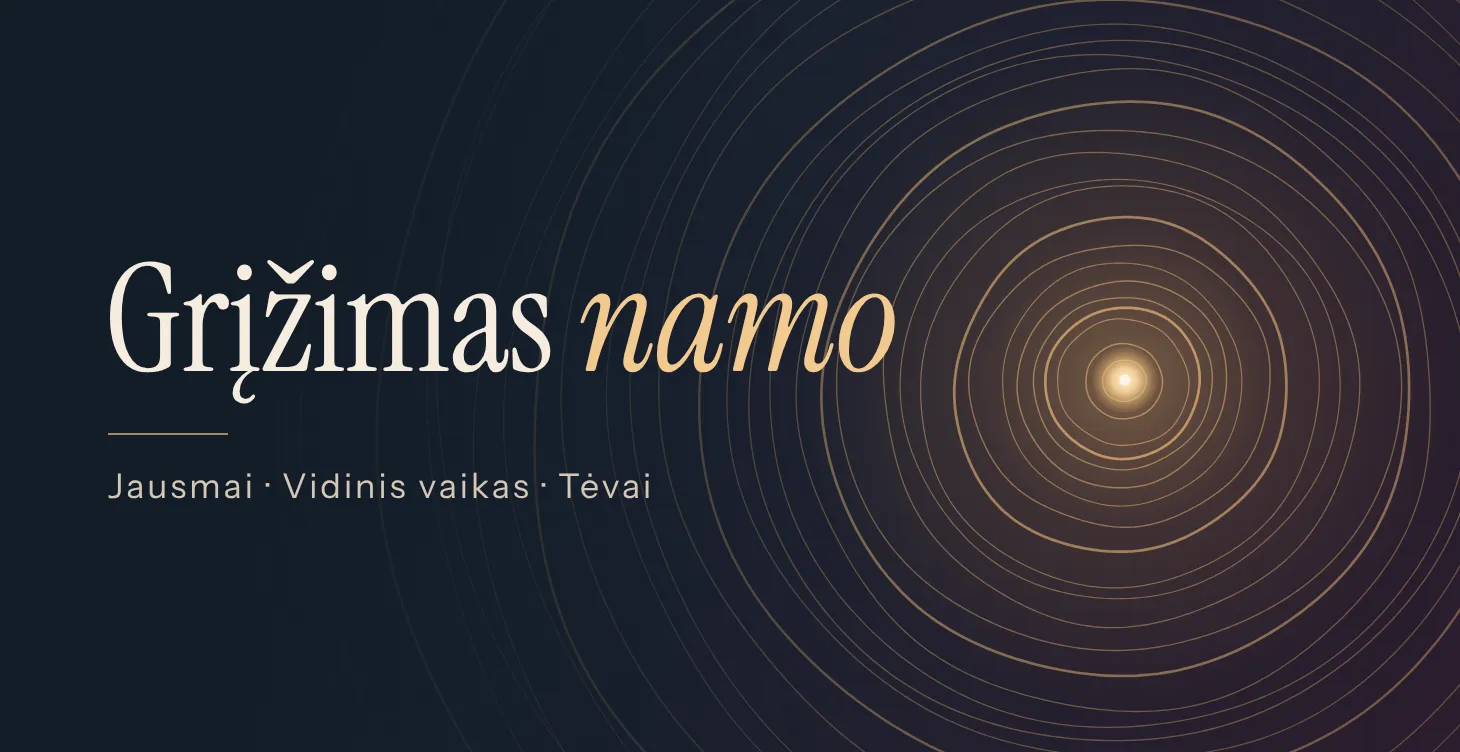 Grįžimas namo: Jausmai · Vidinis vaikas · Tėvai